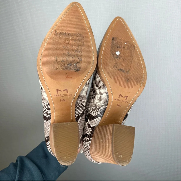 Marc Fischer | Snakeskin Bootie Heels Woman's 8.5 - Picture 4 of 7